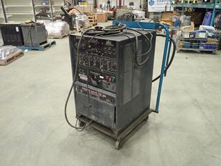 Lincoln Square Wave TIG 300 208/230/460V Single Phase Welder C/w Portable Cart And Ground Cable. SN AC664707