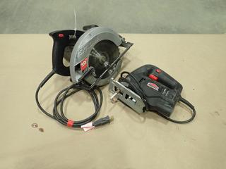 Jobmate Model 54-8201-6 120V Jig Saw c/w Skilsaw 120V 7 1/4 In. Circular Saw (C-1)