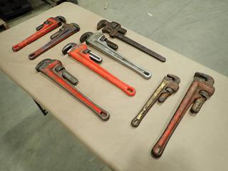 (8) Assorted Pipe Wrenches  (D-1)