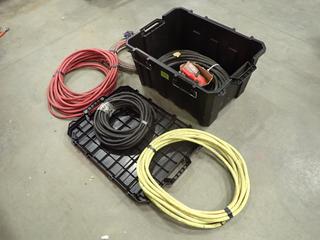 Priority Storage Tote c/w Assorted Hoses (M-3-3)