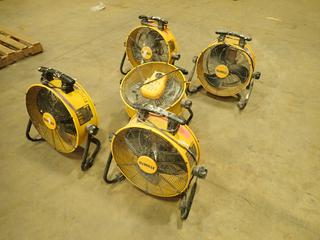 (5) DeWalt Model DXF1840 120V 18 In. Drum Fans (X-2-1)