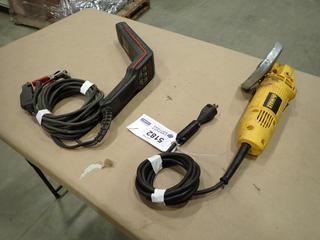 Snap-on Model MT2261L Timing Light c/w DeWalt DW400 120V 4 1/2 In. Grinder