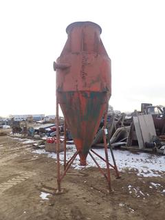 Approx. 13.5 Ft. X 4 Ft. X 4 Ft. Steel Hopper *Note: (1) Leg Detached* **Located Offsite at 21220-107 Avenue NW, Edmonton, For More Information Contact Richard at 780-222-8309**