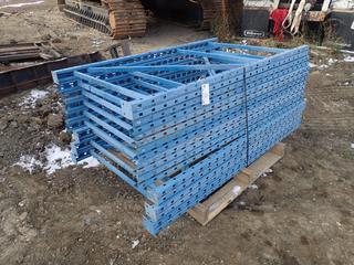 Qty Of 6 Ft. X 42 In. Pallet Racking Uprights **Located Offsite at 21220-107 Avenue NW, Edmonton, For More Information Contact Richard at 780-222-8309**