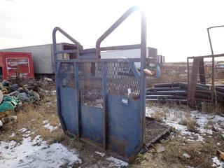 8 Ft. X 8 In. Truck Tractor Steel Logging Headache Rack c/w 76 In. X 76 In. Deck **Located Offsite at 21220-107 Avenue NW, Edmonton, For More Information Contact Richard at 780-222-8309**