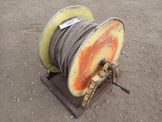 Steel Reel c/w Qty Of Rope *Note: Unknown Length*