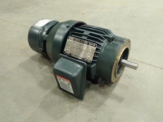 Toshiba Model B00142LC2AMH 230/460V 3-Phase Premium Efficiency Induction Motor. SN 150900590  (O-2-3) 