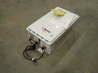 Rinnai Model R85 120V 15,000-180,000 BTU/HR NG Tankless Water Heater. SN 0610-148893 (O-2-1) 