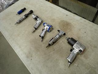 Qty Of Assorted Pneumatic Tools Includes: Drills, Cutting Tool And Wrench