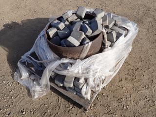 Qty Of Assorted Fire Pit Stone c/w 24 In. Firepit Basin