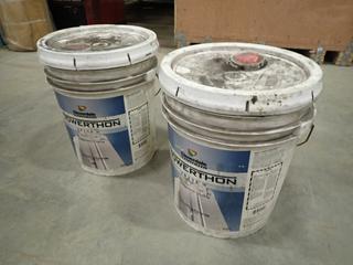 (2) 5 Gal. Pails Of Cloverdale  Wild Mushroom Professional Paint