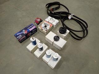 Qty Of Unused Distributor, Balancer, Belts, Water Necks, Groove Crank Pulley And Assorted Supplies (P-2-1) 