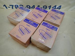 (5) Boxes Of Uline Model H-4196 10 In. X 5 In. X 4 1/2 In. Aircraft Wheel Chocks  (C-2)