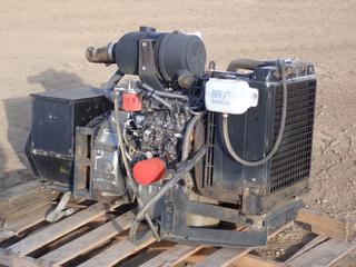 Yanmar Model 3JTGA 1.496L  240V, 15kw, Single Phase Generator Diesel Engine  (E-2)