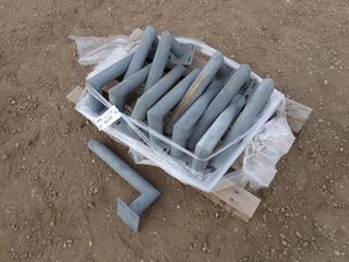 Qty Of Galvanized Wall Brackets 