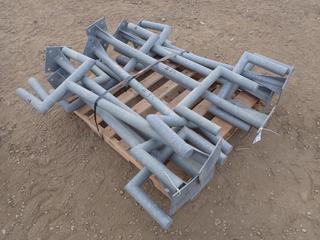 Qty Of Galvanized Wall Brackets 