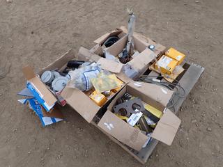 Qty Of CAT Parts, Belts, Junction Boxes And Assorted Supplies *Note: Crate Not Included*