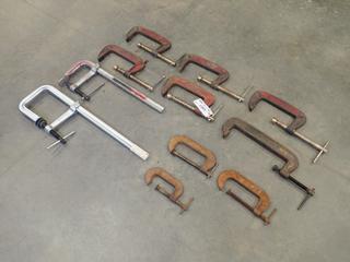 (2) Bessey Clamps w/ Qty Of Assorted Size C-Clamps