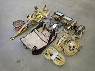 (2) Work Lights c/w Qty Of Ratchet Straps And Harness (Z)