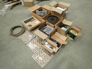 Qty Of Gaskets, Temro Cab Heater, Steering Pump, First Aid Kits, Pullies, Idler Bearings, Cam Tube Secure Kit And Assorted Supplies