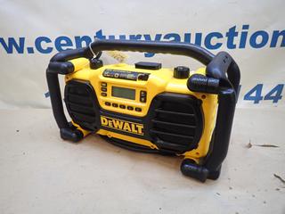 DeWalt Model DC012 Work Site Charger/Radio. SN 619782 (P-1-2) 