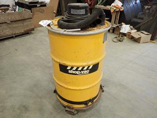 Shop-Vac Model 970B 120V, 3Hp, Shop Vac w/ Steel Drum And Barrel Cart