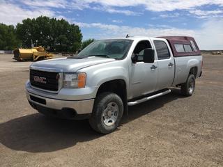 2011 GMC 2500 HD 4x4 Pickup c/w Vortec V8, Auto, A/C, Tow Mirrors, LT 265/70R17 Tires, Showing 48,878 Kms, VIN 1GD12ZCGXBF167117, *Requires Repair* 