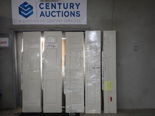 (5) Assorted Jeldwen Bi-Fold Doors, Damaged. (WH)