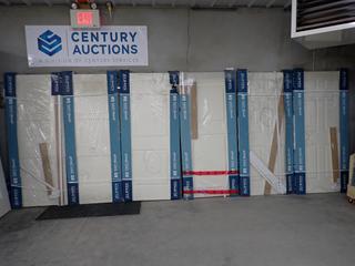 (6) Assorted Jeldwen Easy Install Doors, Damaged. (WH)