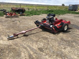 Swisher Tow Behind 44in Rough Cut Mower c/w 1-7/8in Receiver, Needs New Battery, Model RTB14544, Control # 7902