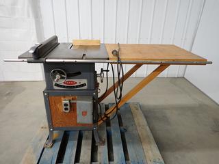 Rockwell Cat No. 6200 Beaver Table Saw with 2 Storage Drawers, S/N TTB1745. (WH)