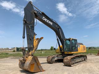 2013 Deere 350G LC Excavator c/w EROPS, Brandt Thumb, Showing 13773 Hrs, SN 1FE350GXCDD809448.