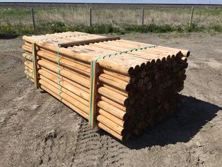 Bundle of Douglas Fir Round Fencing Rails Approximately 8 Ft. 6 In. L x 3 1/2 In. Diameter,  138/Bundle, Control # 7735