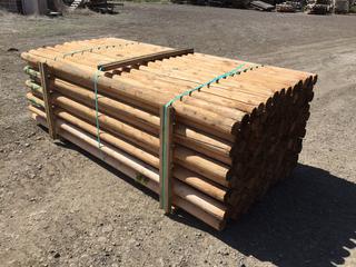 Bundle of Douglas Fir Round Fencing Rails Approximately 8 Ft. 6 In. L x 3 1/2 In. Diameter,  138/Bundle, Control # 7736