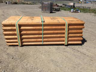 Bundle of Douglas Fir Round Fencing Rails Approximately 8 Ft. 6 In. L x 3 1/2 In. Diameter,  138/Bundle, Control # 7738