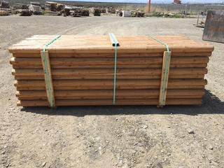 Bundle of Douglas Fir Round Fencing Rails Approximately 8 Ft. 6 In. L x 3 1/2 In. Diameter,  138/Bundle, Control # 7739