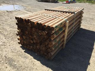 Bundle of Douglas Fir Round Fencing Rails Approximately 8 Ft. 6 In. L x 3 1/2 In. Diameter,  138/Bundle, Control # 7745