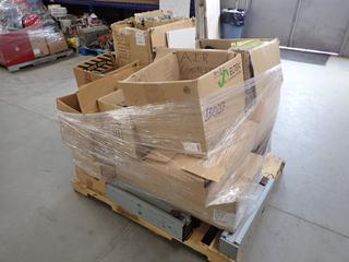 Pallet of Mechanical Accessories, Clamps, Replacement Battery Cartridges, Cyber Power System, Etc. (WH)