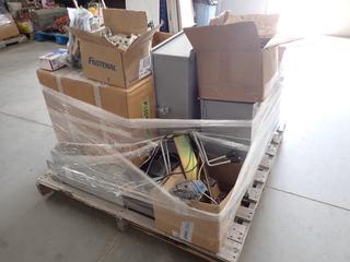 Pallet of Mechanical Accessories, Transformers, Wire, Control Panels, Etc. (WH)