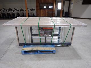 Unused TMG Industrial Pro Series 85in. Stainless Steel X-Large Platform Workbench, TMG-WB85XS. Control # 7840 (AU)