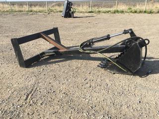 Skid Steer Fixed Arm Backhoe Attachment c/w 12 In Digging Bucket, Control # 7786