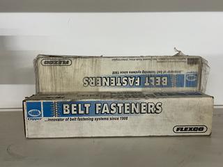 (5) Boxes of Assorted Clipper Flexco Belt Fasteners. (3-L-2)