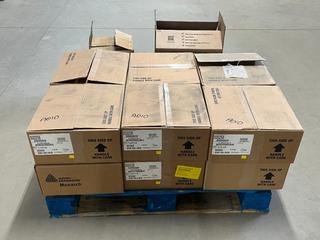 Pallet of Yellow Price Gun Labels c/w Box of White Labels. (8-K-3)