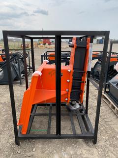 Unused TMG Industrial Skid Steer Post Pounder, 8in. Post Diameter, 700 Ft-lb Energy Class, 500-900 BPM Pounding Rate, TMG-PD700S. Control # 7799