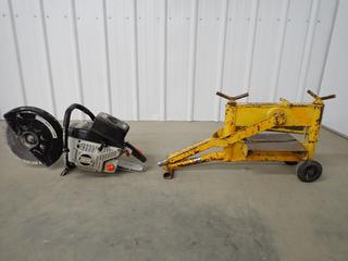 Echo CSG-6700 Cut-Off Saw and Axbrow Manual Paver Cutter. (1-B-3)