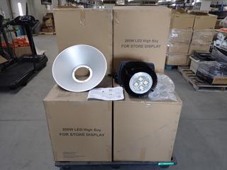 (6) Unused 200W LED High Bay Lights. (WH)