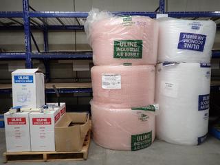 Pallet of Assorted U-Line Bubble Wrap, Stretch Wrap, Magnet Strips, Etc. (9-B-1)