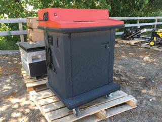 Fan Cooled Rolling Cart, Approximately 24in x 36in x 50in H.