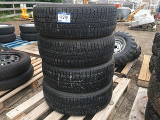 (4) Michelin X-Ice Tires 225/60 R18 100H M+S.