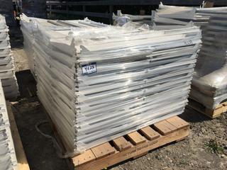 Quantity of Metal Shelves 20in x 42in. *No Uprights* and Quantity of Horizontal Brackets 18in.